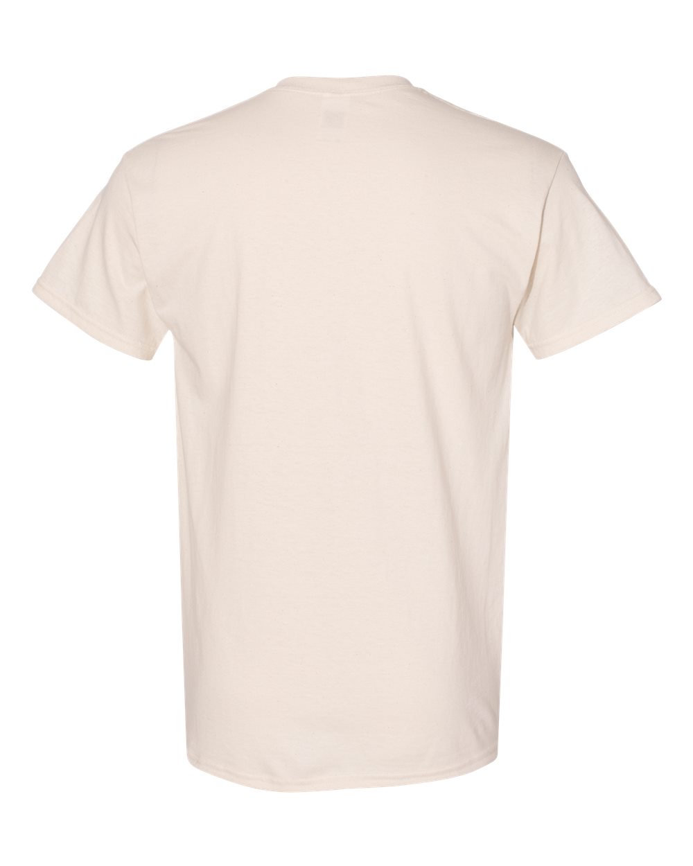 Rear View of Natural Heavy Cotton™ T-Shirt - 5000