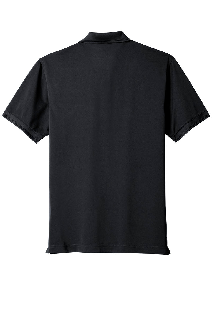 Rear View of Navy Blue CornerStone Industrial Snag-Proof Pique Pocket Polo. CS4020P