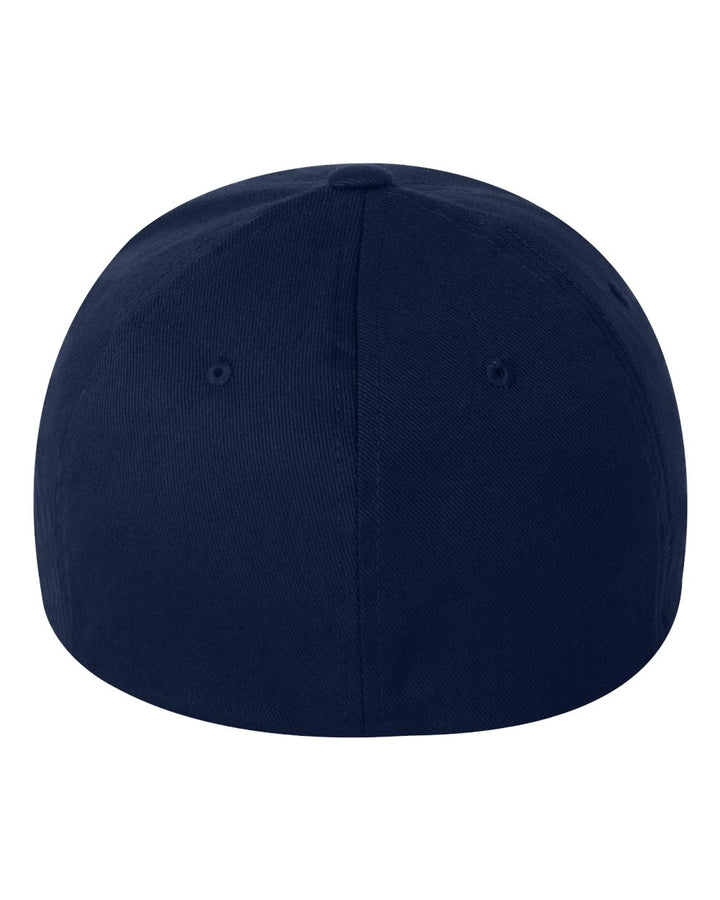 Rear View of Navy Cotton Blend Cap - 6277