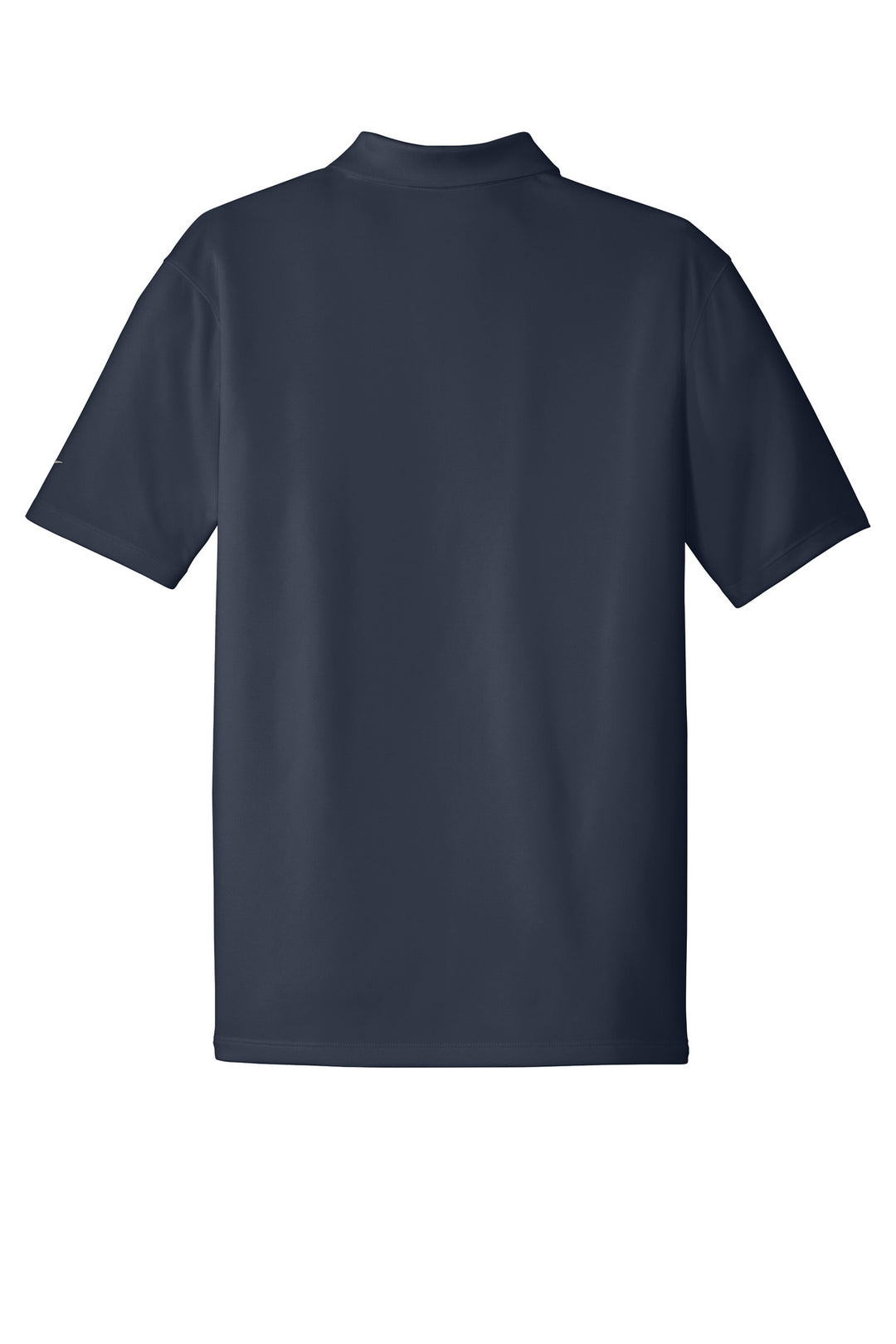 Rear View of Navy Nike Dri-FIT Classic Fit Players Polo with Flat Knit Collar. 838956