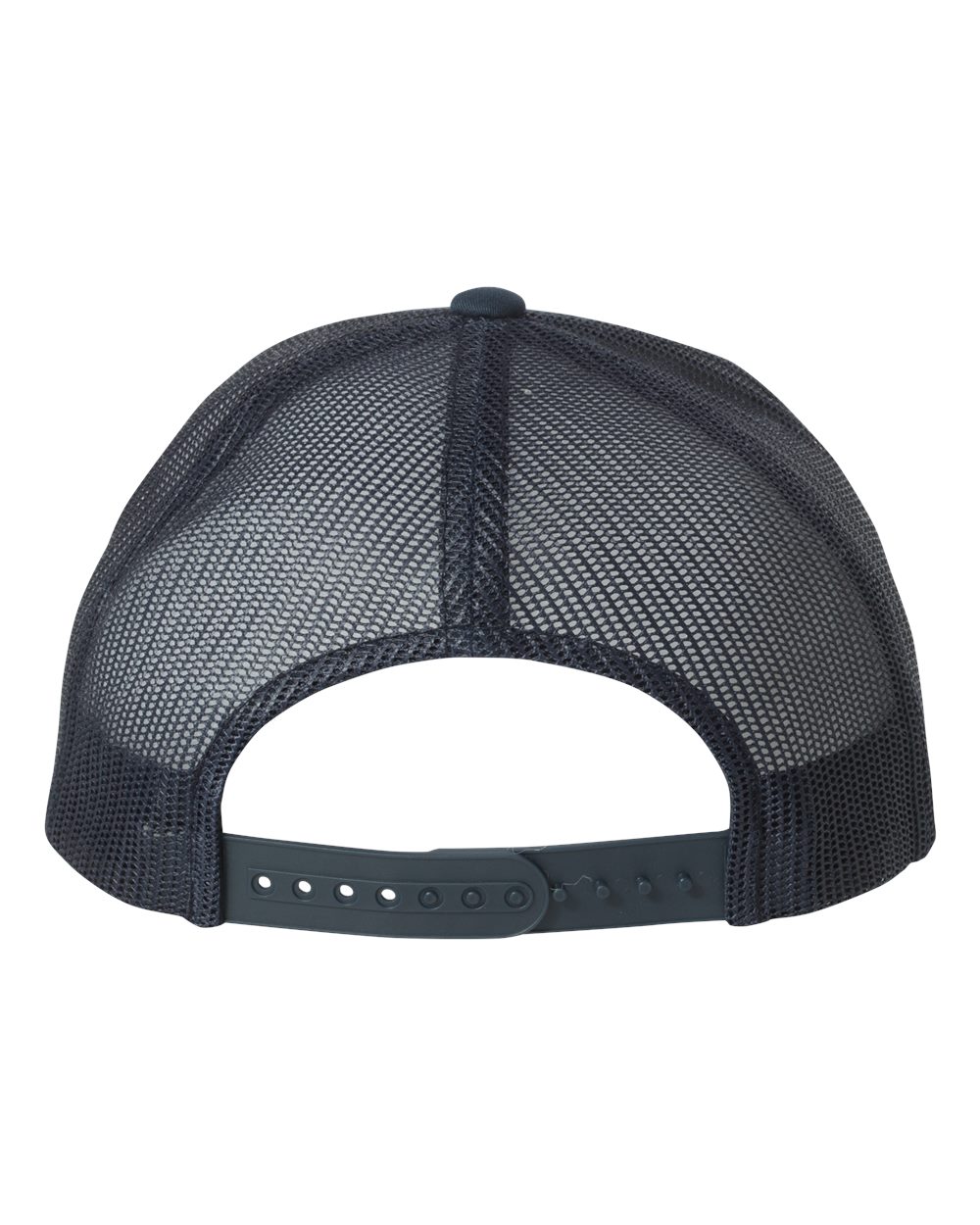 Rear View of Navy Retro Trucker Cap - 6606