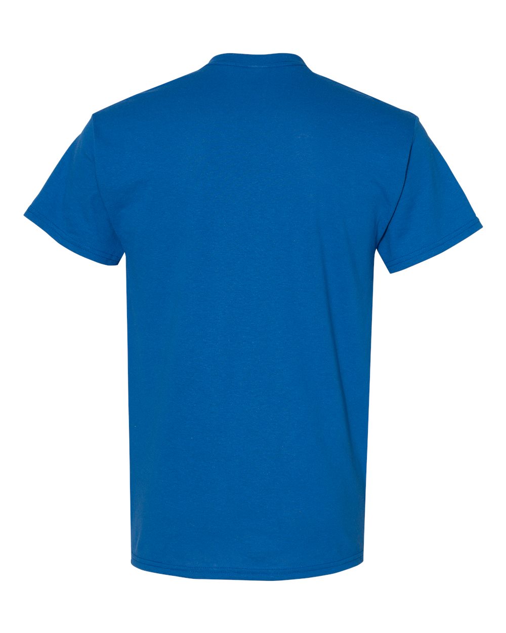 Rear View of Neon Blue Heavy Cotton™ T-Shirt - 5000