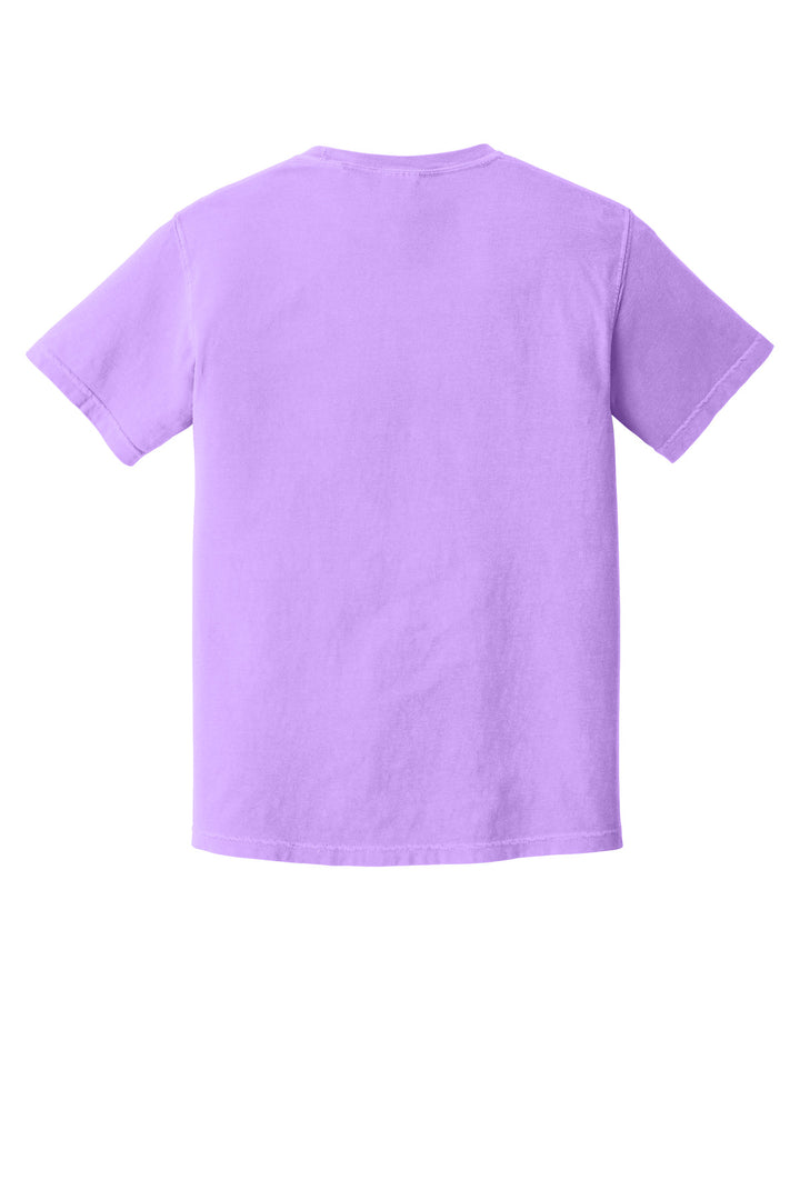 Rear View of NeonVio COMFORT COLORS Heavyweight Ring Spun Tee. 1717