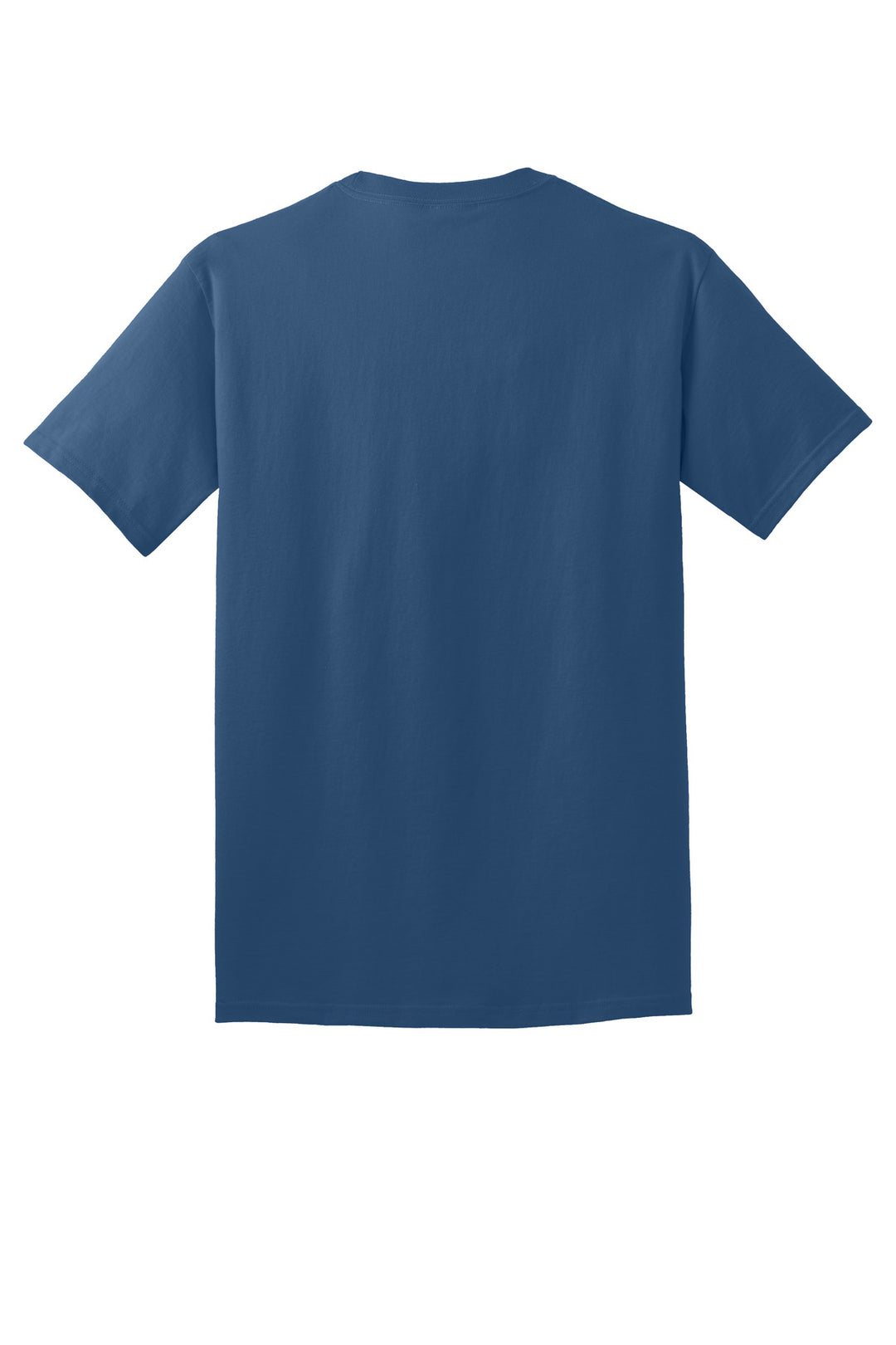 Rear View of NeptuneBl Port & Company - Core Cotton Tee. PC54