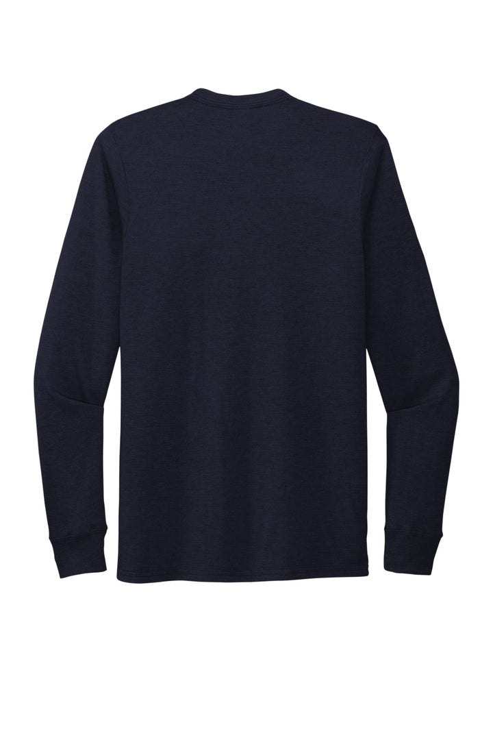 Rear View of NghtSkyNvy Allmade Unisex Tri-Blend Long Sleeve Tee AL6004