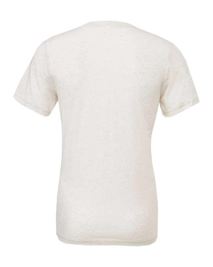 Rear View of Oatmeal Triblend Triblend Tee - 3413