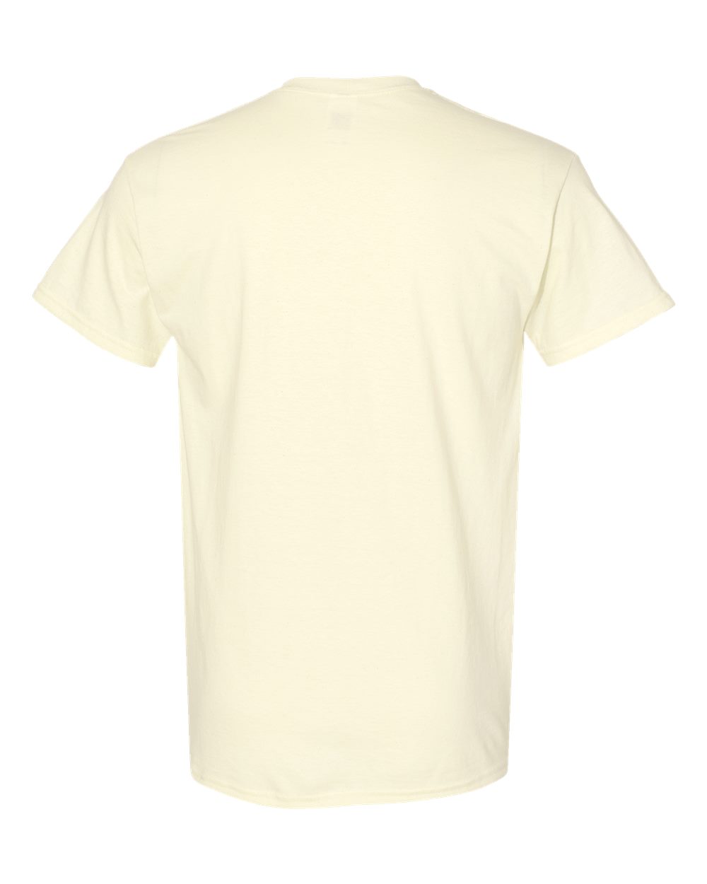 Rear View of Off White Heavy Cotton™ T-Shirt - 5000