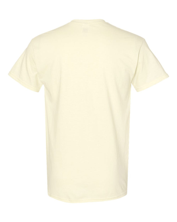 Rear View of Off White Heavy Cotton™ T-Shirt - 5000