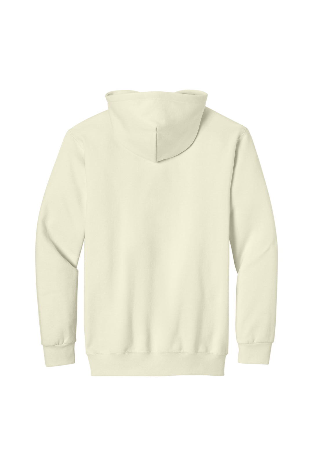 Rear View of OffWhite Gildan Hammer Maxweight Hooded Sweatshirt 19500