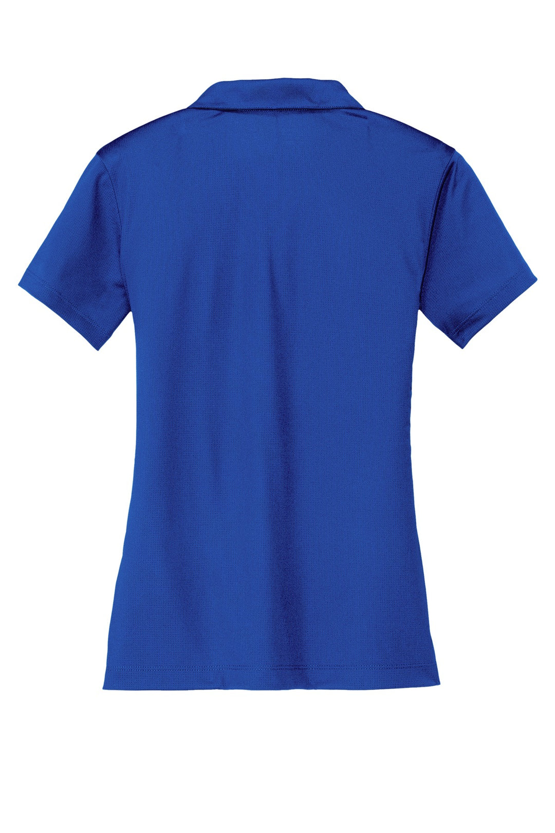 Rear View of Old Royal Nike Women's Dri-FIT Vertical Mesh Polo. 637165
