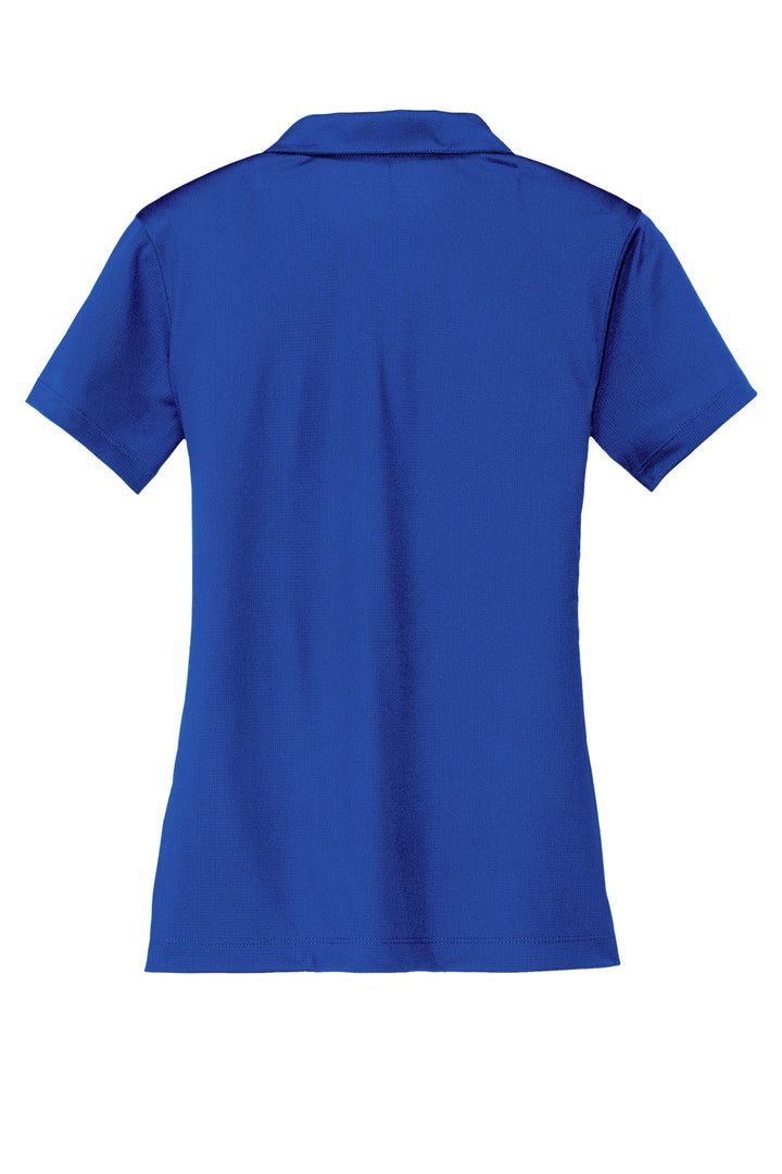 Rear View of Old Royal Nike Women's Dri-FIT Vertical Mesh Polo. 637165