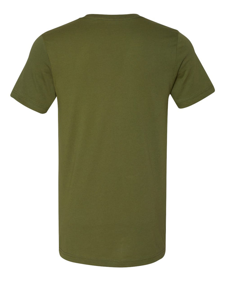 Rear View of Olive Jersey Tee - 3001