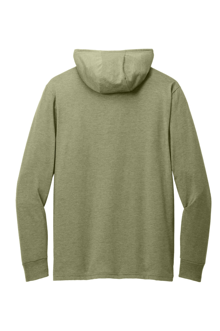Rear View of OliveYouGn Allmade Unisex Tri-Blend Hoodie Tee AL6003