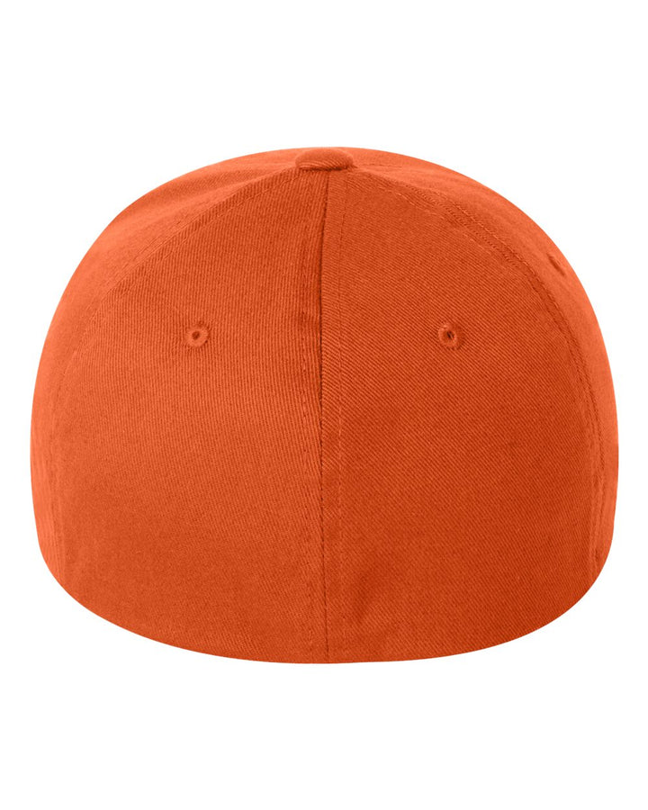 Rear View of Orange Cotton Blend Cap - 6277