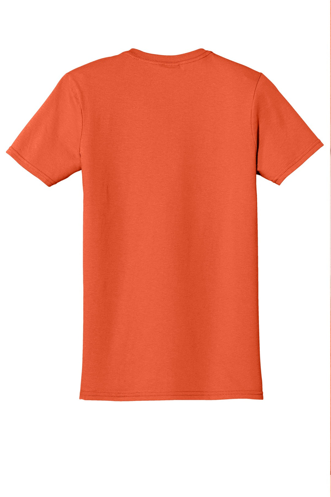 Rear View of Orange Gildan Softstyle T-Shirt. 64000