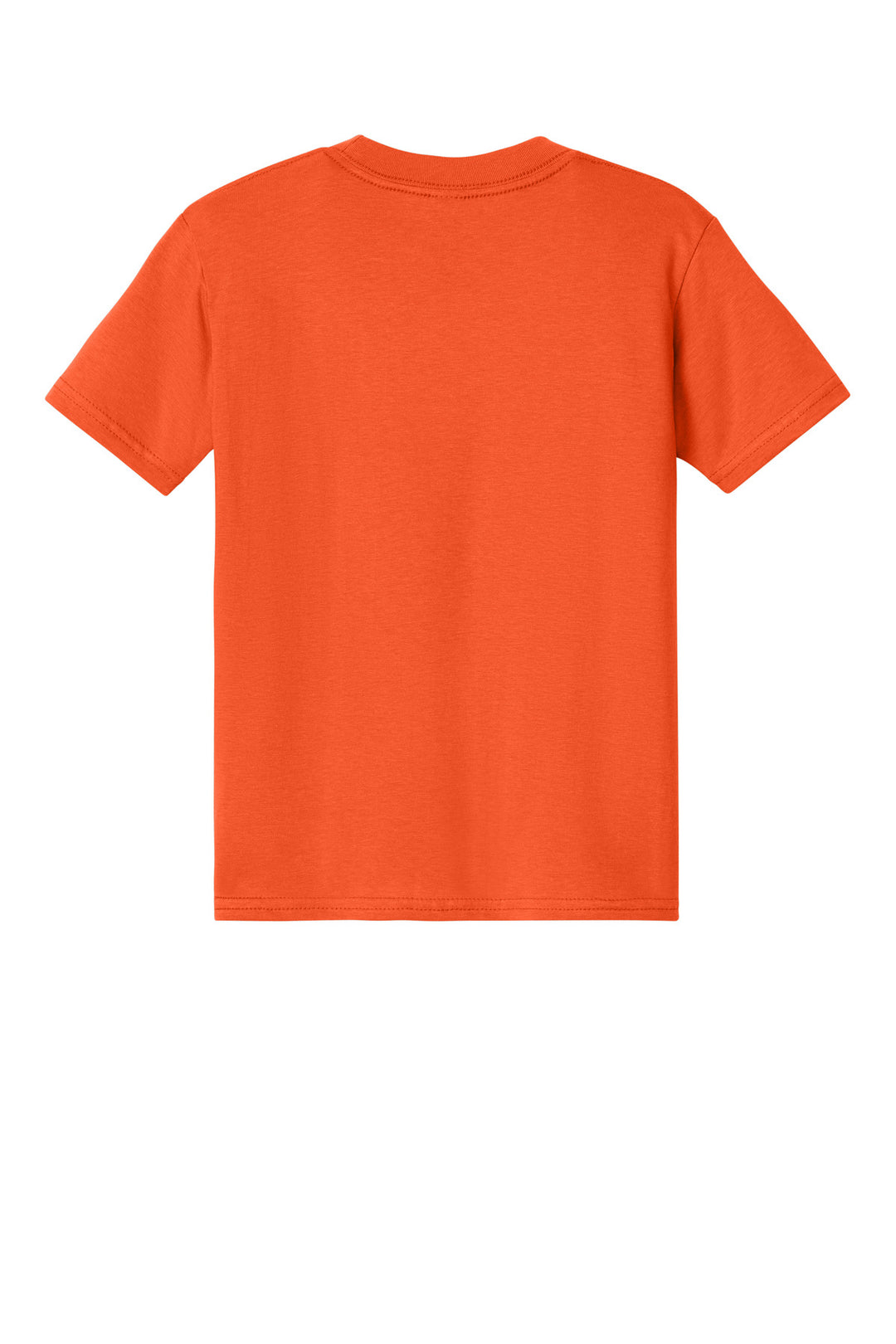 Rear View of Orange Gildan Youth Softstyle Midweight Tee 65000B
