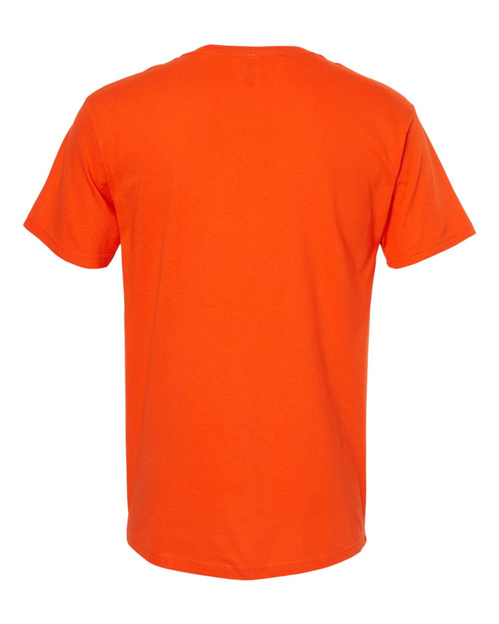 Rear View of Orange Gold Soft Touch T-Shirt - 4800