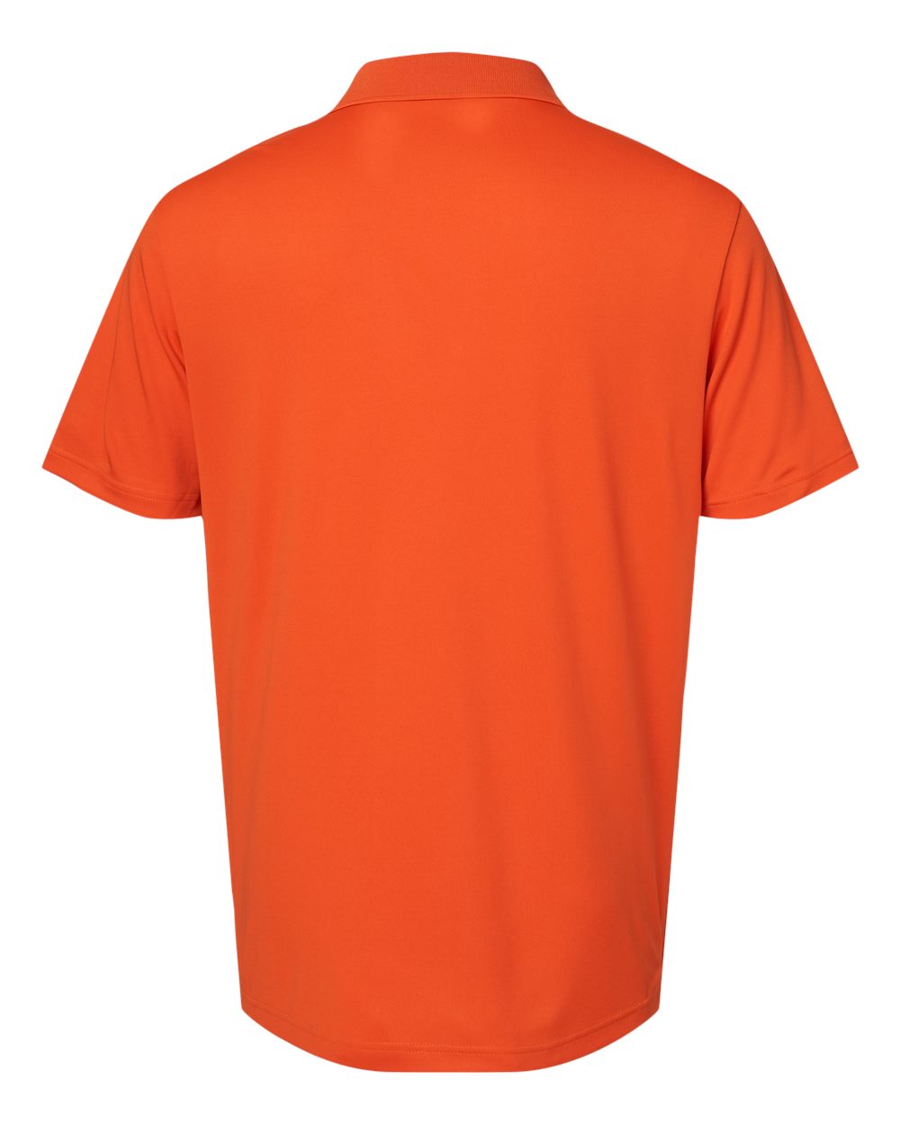 Rear View of Orange Performance Polo - A230