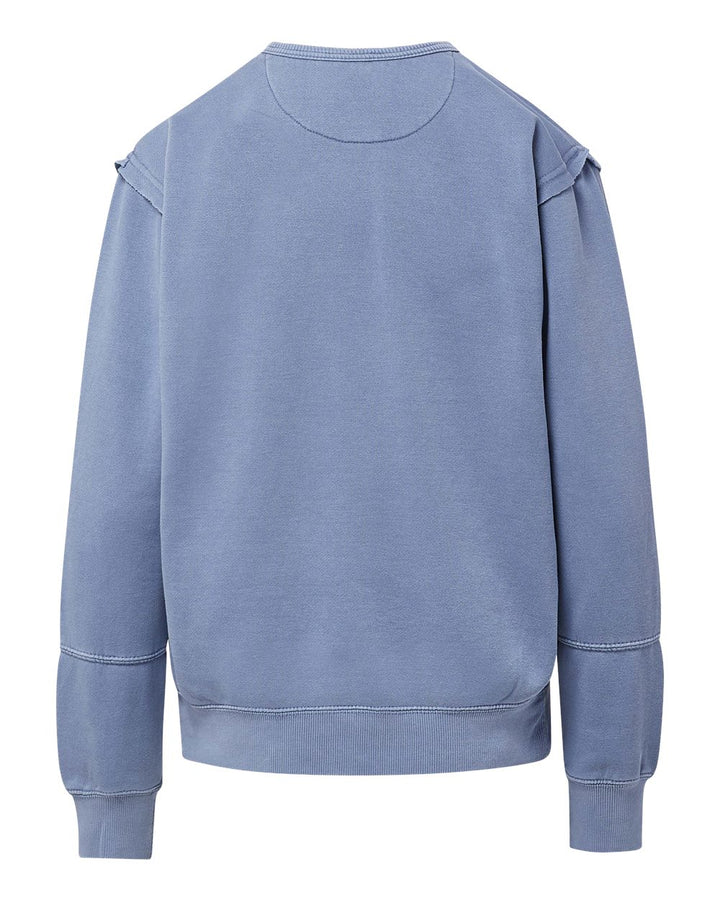 Rear View of Oxford Blue Women's Coastal Color™ Sweatshirt - W25167