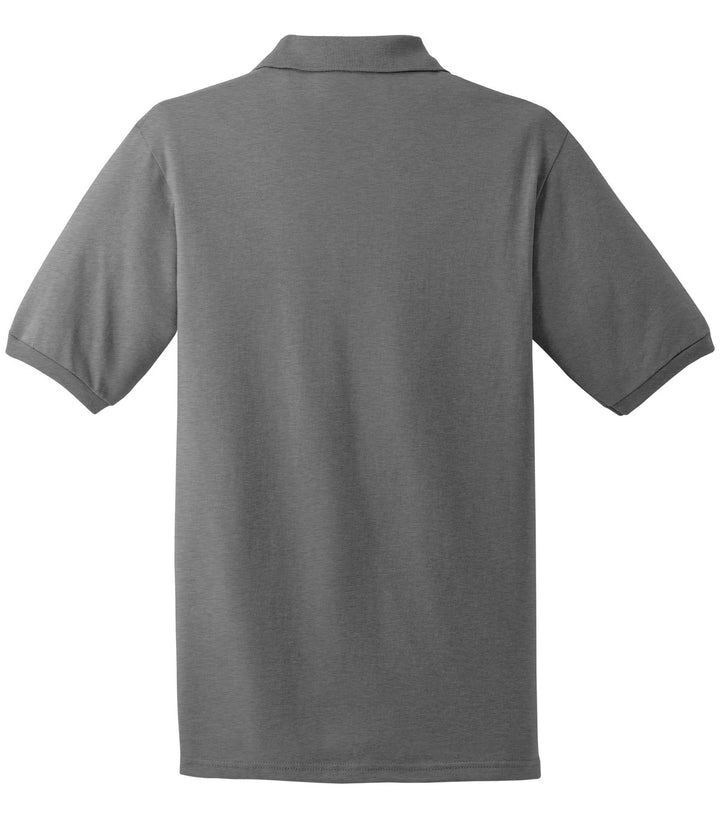 Rear View of Oxford Jerzees Dri-Power Sport Shirt. 437M