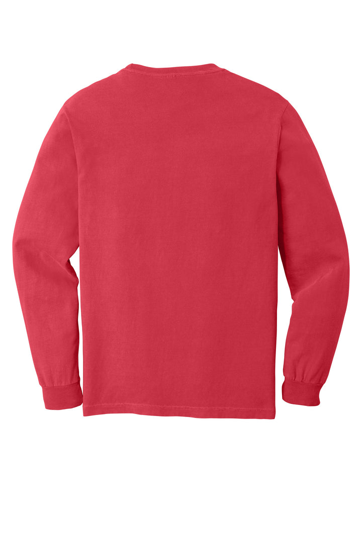 Rear View of Paprika COMFORT COLORS Heavyweight Ring Spun Long Sleeve Tee. 6014
