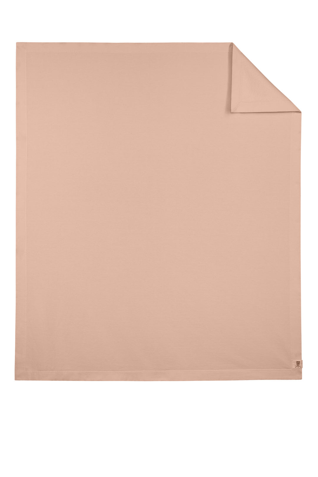 Rear View of Peachy Comfort Colors Fleece Dorm Blanket 15BT