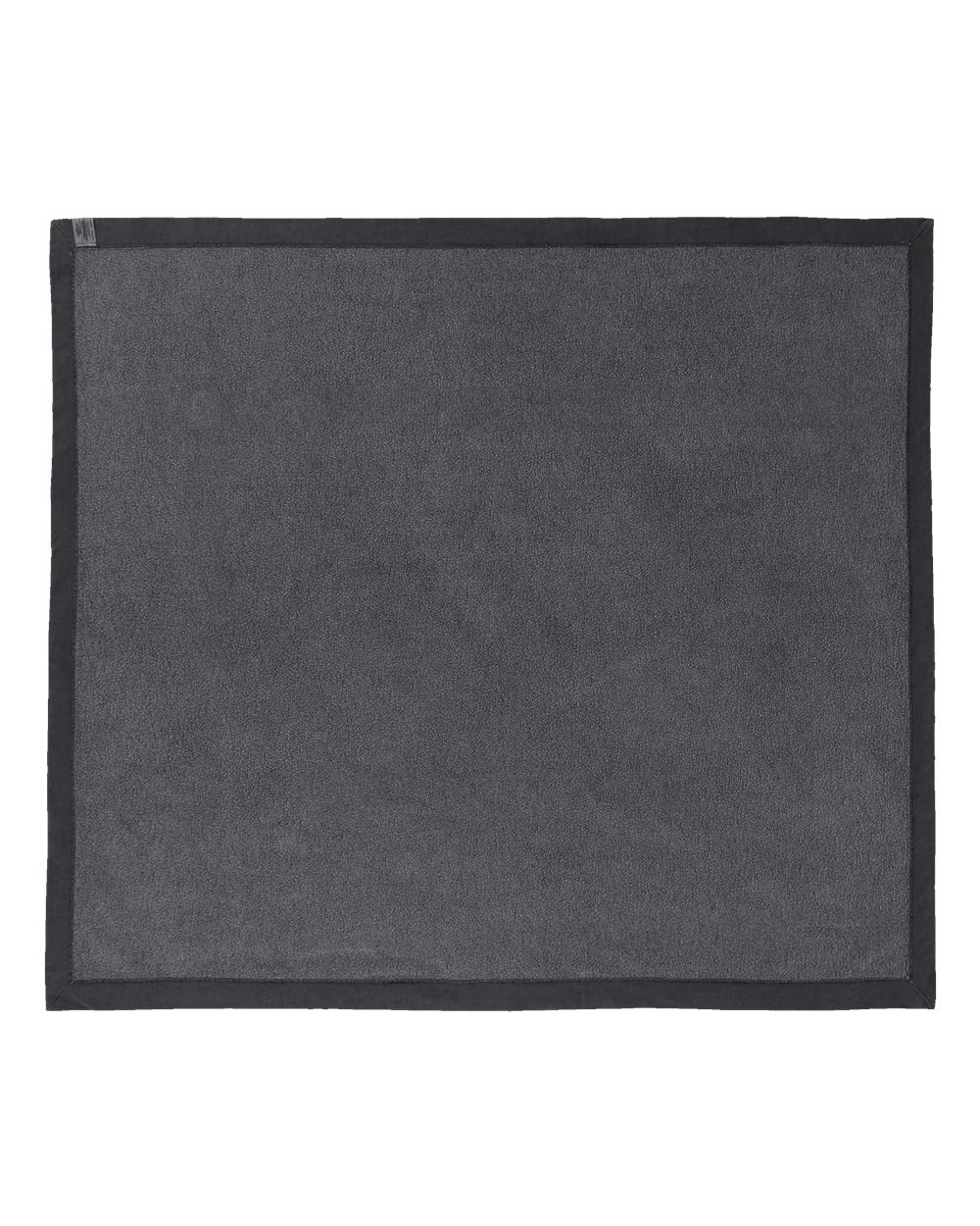 Rear View of Pepper Garment-Dyed Fleece Dorm Blanket - 15BT