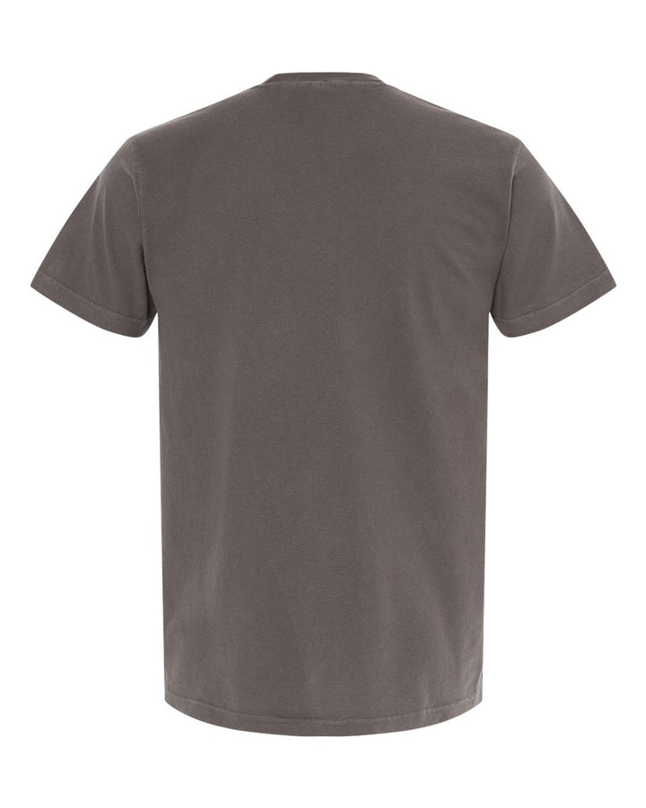 Rear View of Pepper Vintage Garment-Dyed T-Shirt - 6500M