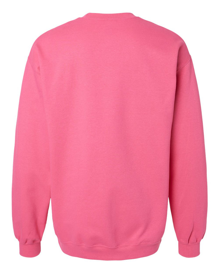 Rear View of Pink Lemonade Softstyle® Midweight Crewneck Sweatshirt - SF000