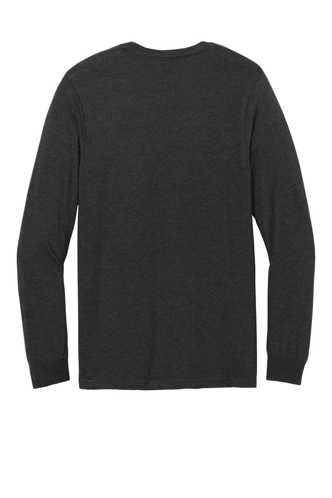 Rear View of PitchBlMst Gildan Softstyle CVC Long Sleeve Tee 64440CVC