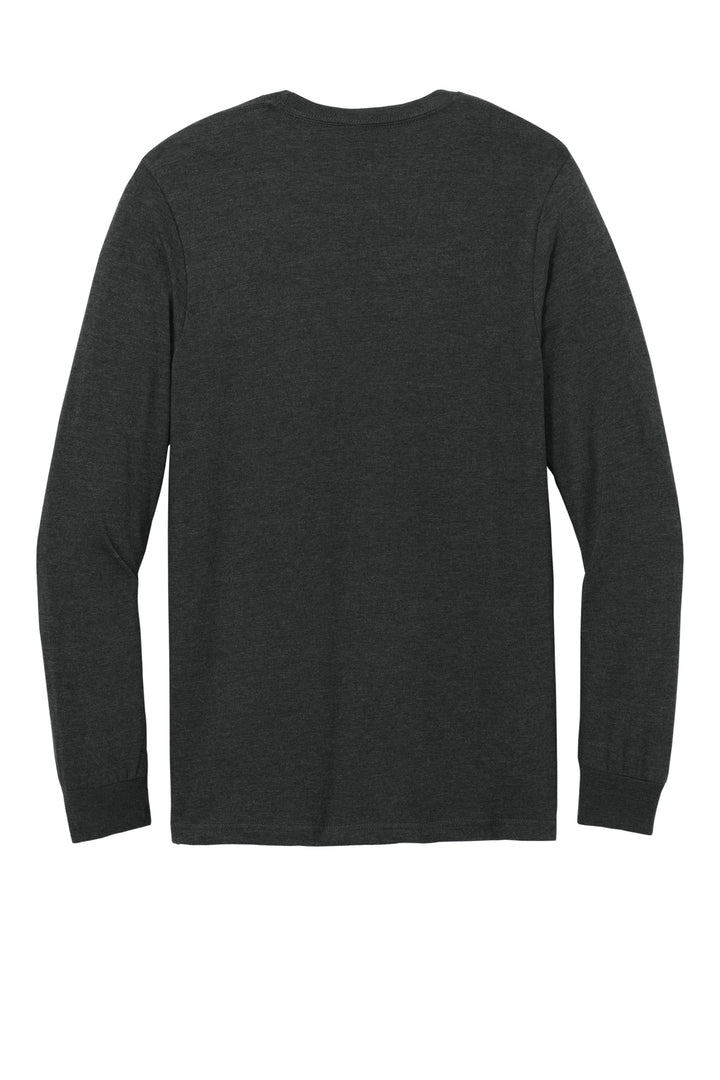 Rear View of PitchBlMst Gildan Softstyle CVC Long Sleeve Tee 64440CVC
