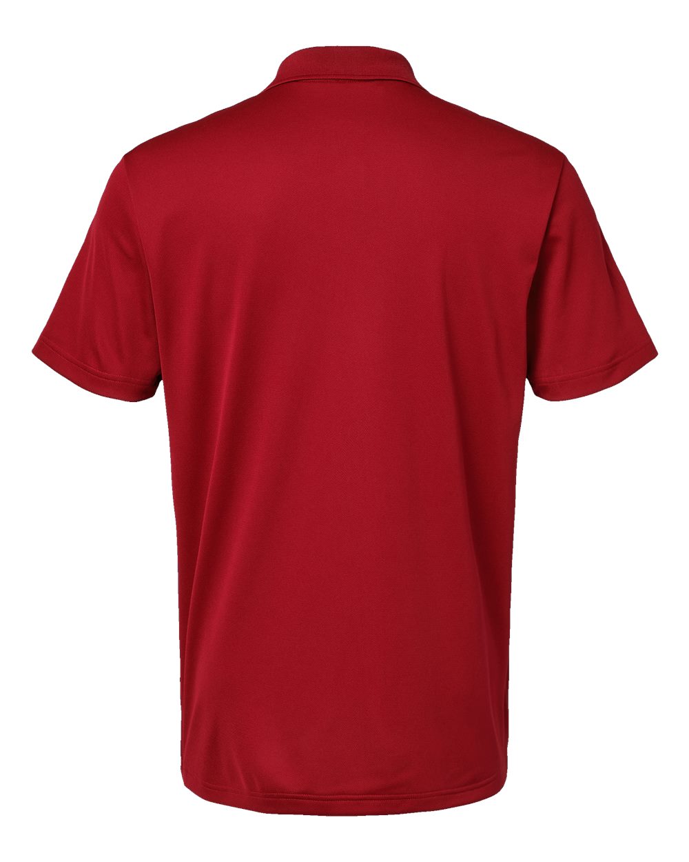 Rear View of Power Red Basic Sport Polo - A430