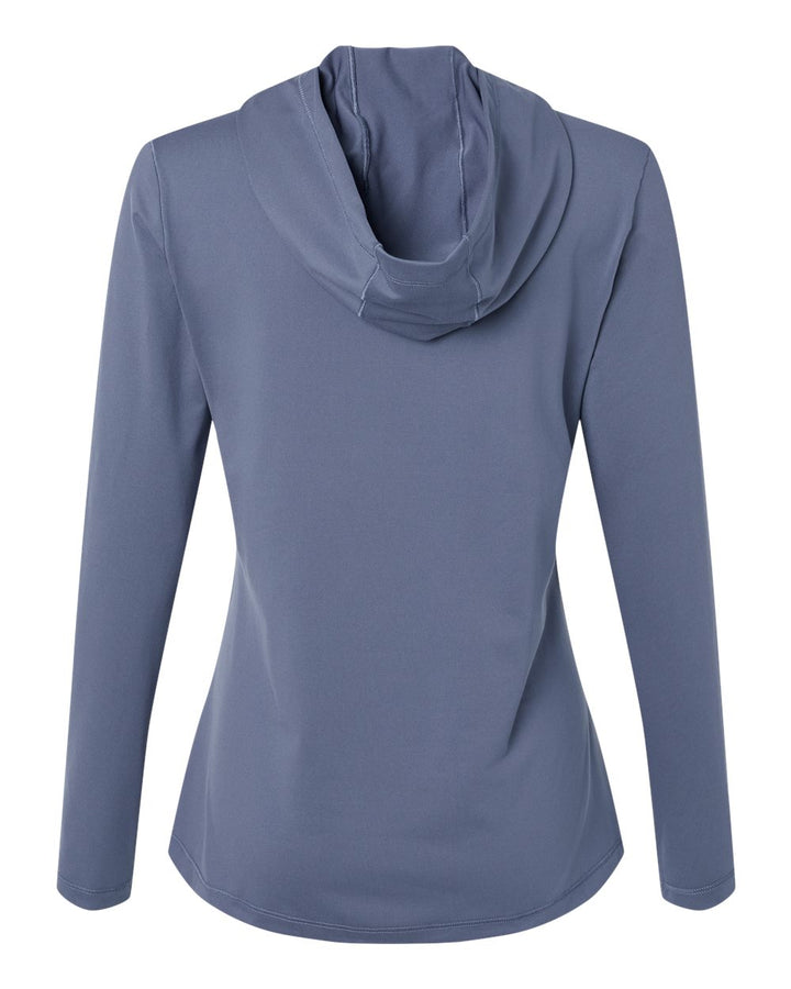 Rear View of Preloved Ink Women's Performance Hooded Pullover - A1003