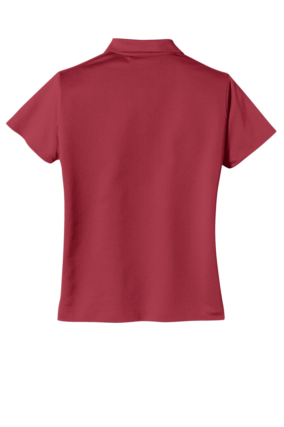 Rear View of Pro Red Nike Women's Tech Basic Dri-FIT Polo. 203697