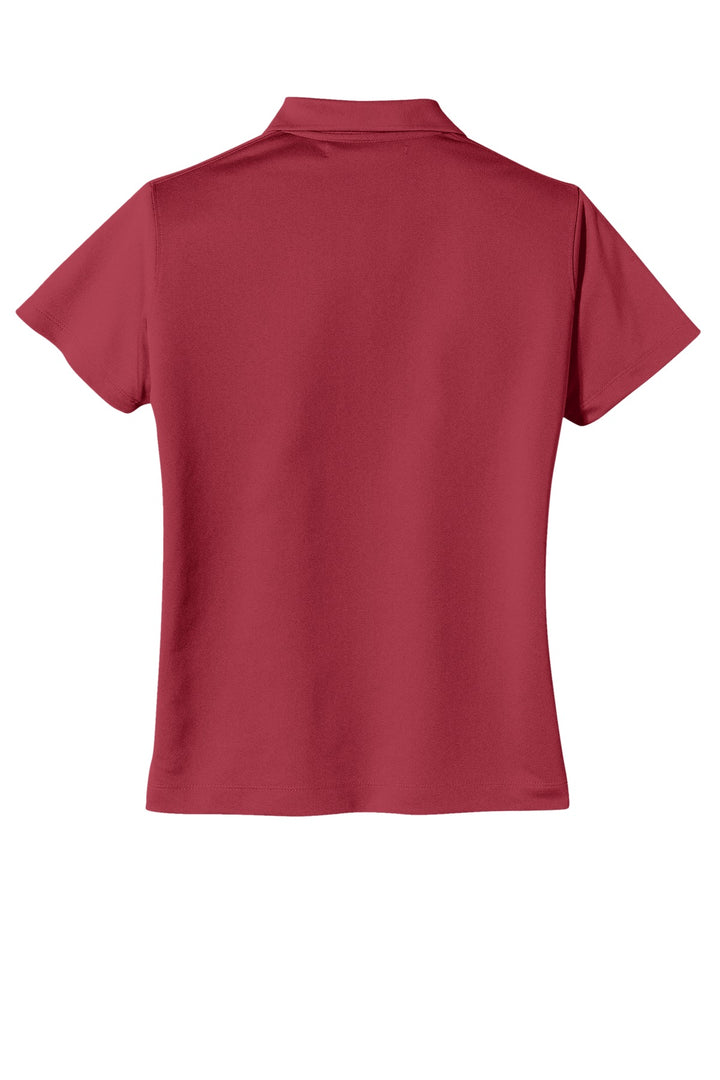 Rear View of Pro Red Nike Women's Tech Basic Dri-FIT Polo. 203697