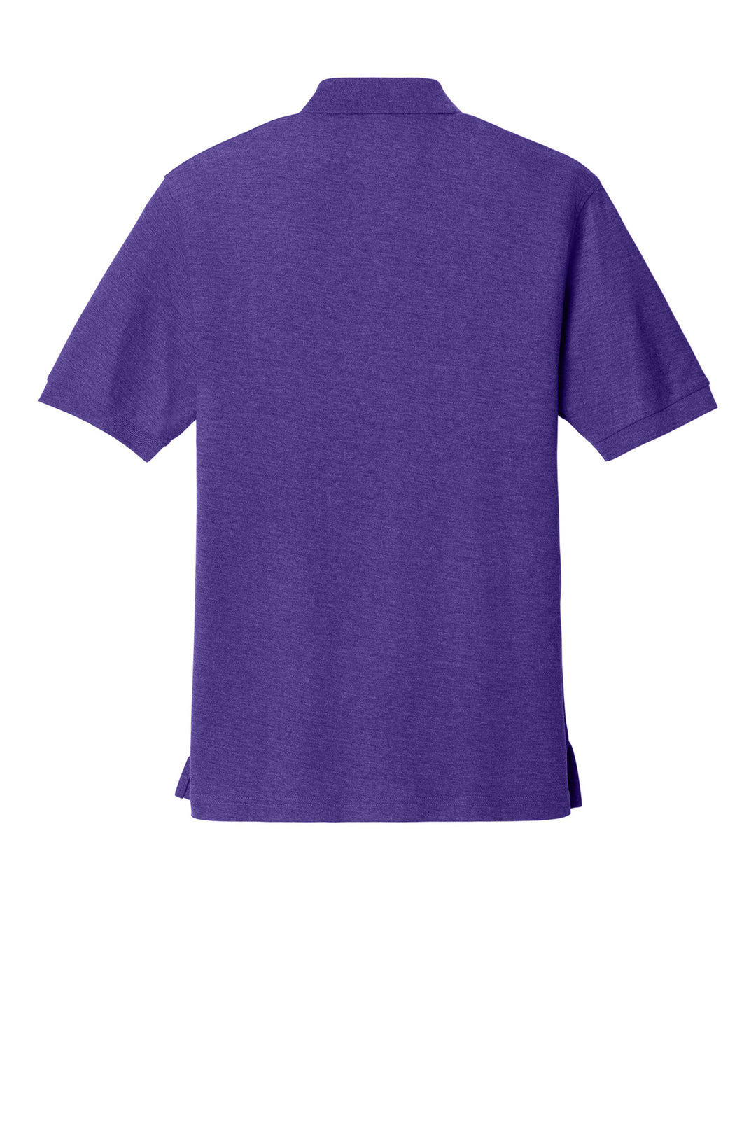Rear View of Purple Port Authority Silk Touch Polo K500