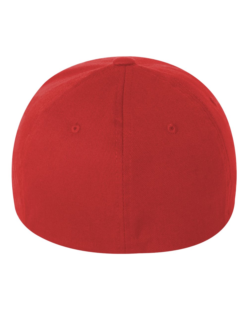 Rear View of Red Cotton Blend Cap - 6277