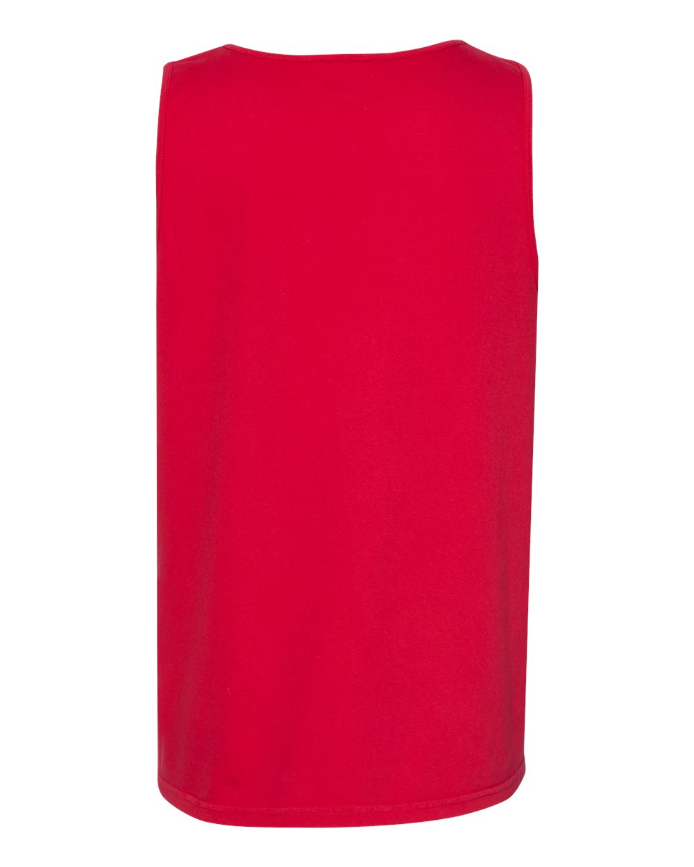 Rear View of Red Garment-Dyed Heavyweight Tank Top - 9360