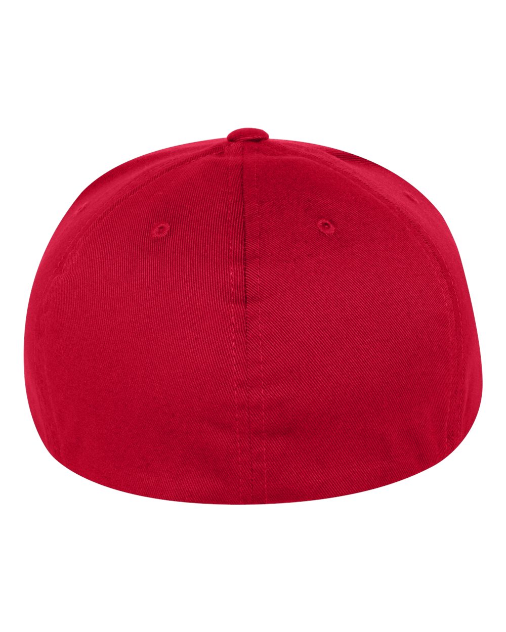 Rear View of Red Pro-Baseball On Field Cap - 6297F
