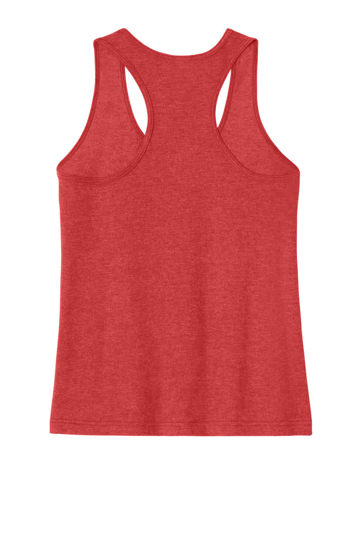 Rear View of RedMist Gildan Softstyle Women's CVC Racerback Tank 64220LCVC