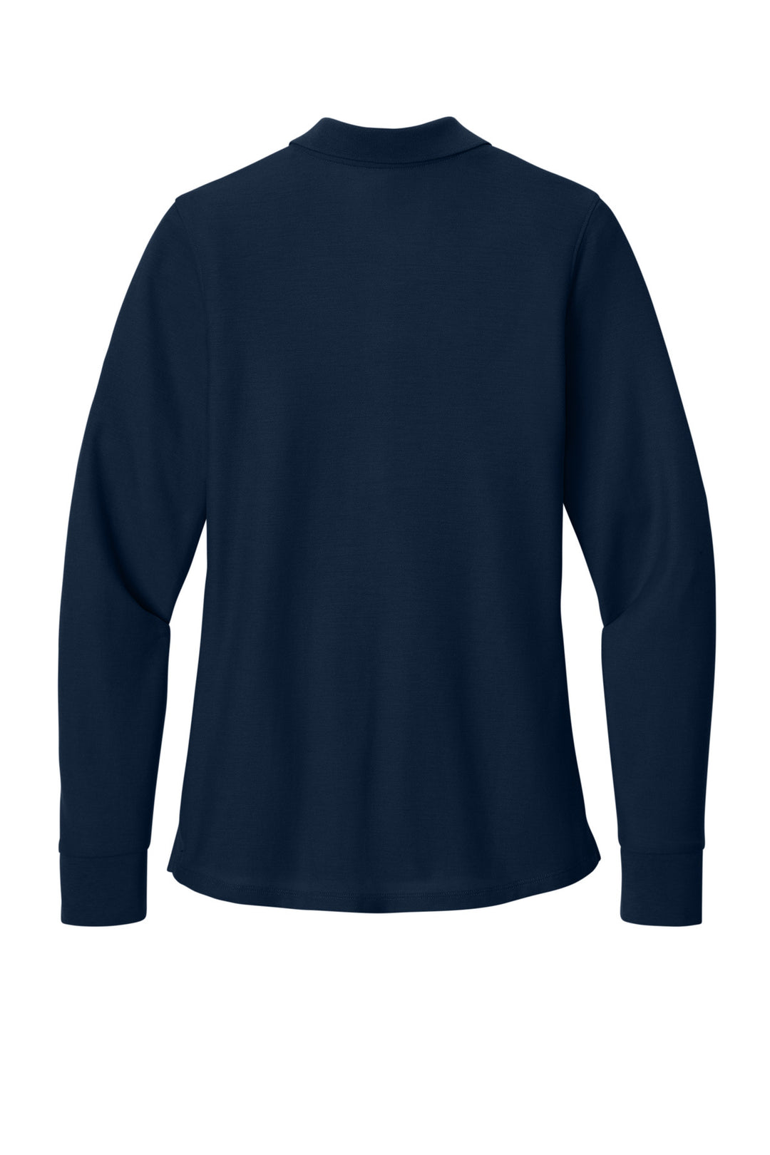 Rear View of RiverBlNv Port Authority Women's Wearever Signature Pique Long Sleeve Polo LK200LS