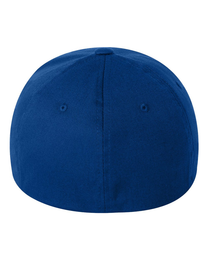 Rear View of Royal Blue Cotton Blend Cap - 6277