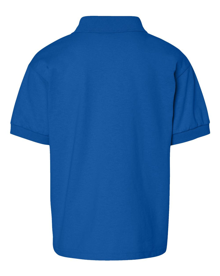 Rear View of Royal DryBlend® Youth Jersey Polo - 8800B