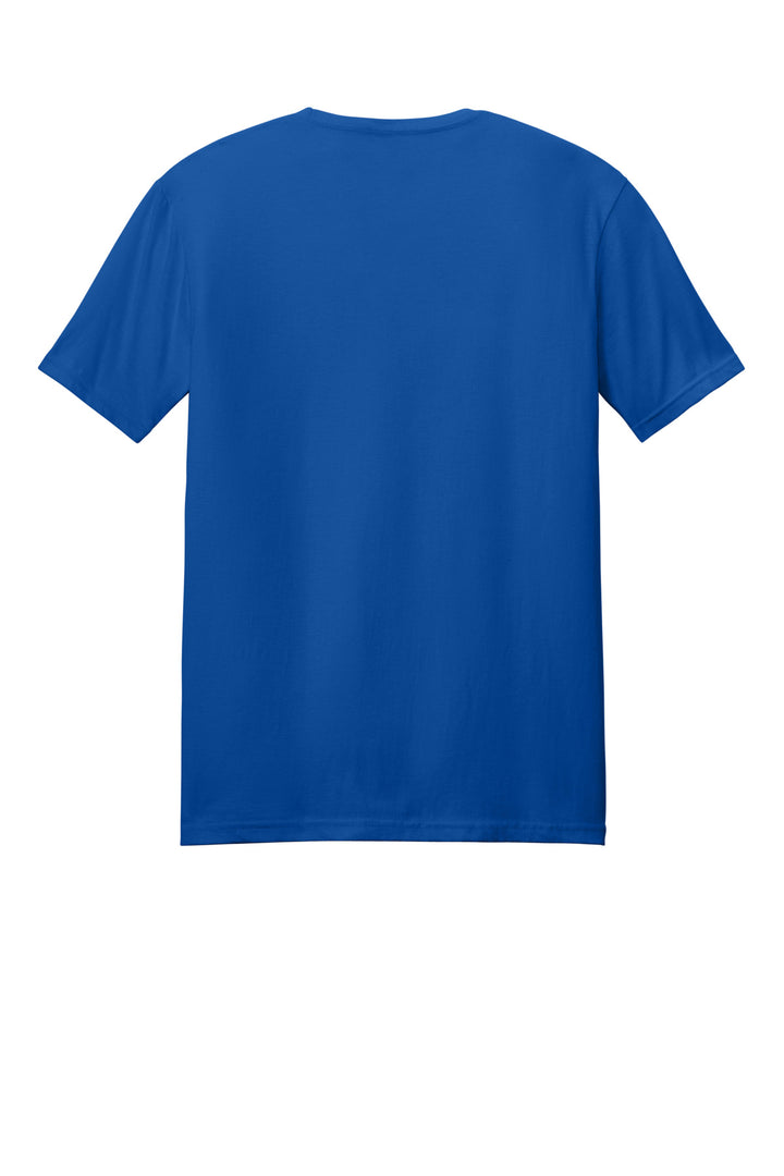 Rear View of Royal Gildan Softstyle T-Shirt. 64000