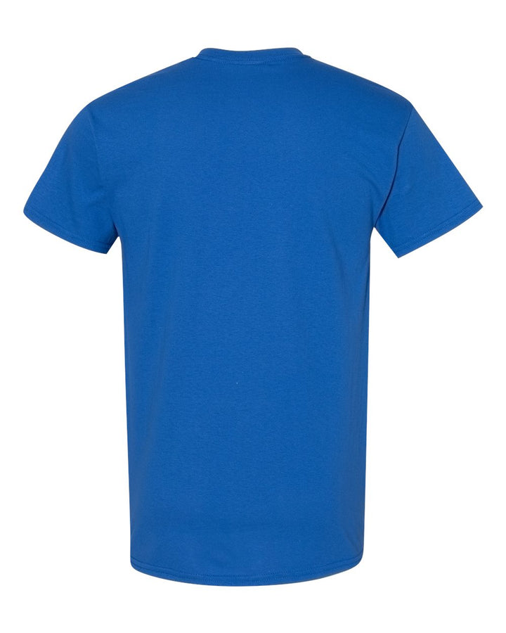 Rear View of Royal Heavy Cotton™ T-Shirt - 5000