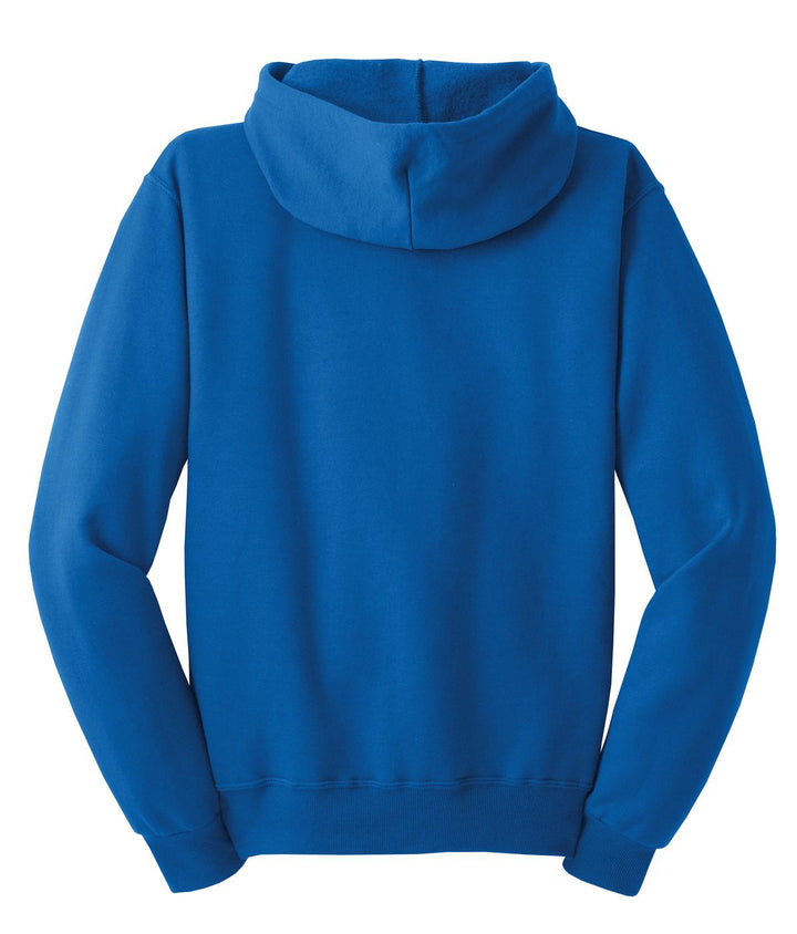 Rear View of ROYAL Jerzees - NuBlend Full-Zip Hooded Sweatshirt. 993M