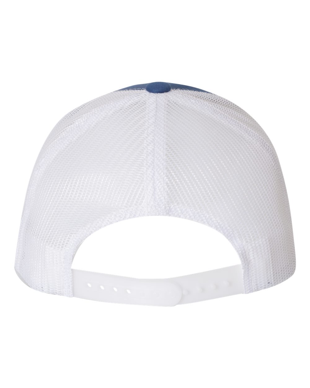 Rear View of Royal/ White Retro Trucker Cap - 6606