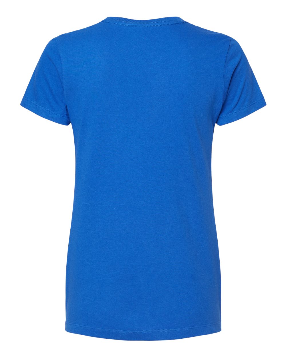 Rear View of Royal Women's Gold Soft Touch T-Shirt - 4810