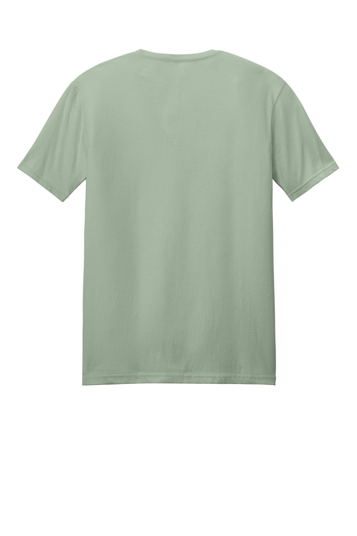Rear View of Sage Gildan Softstyle T-Shirt. 64000