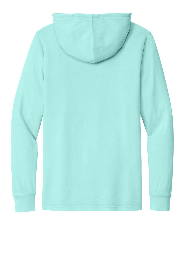 Rear View of SaltwtrBlu Allmade Unisex Mineral Dye Organic Cotton Hoodie Tee AL6305